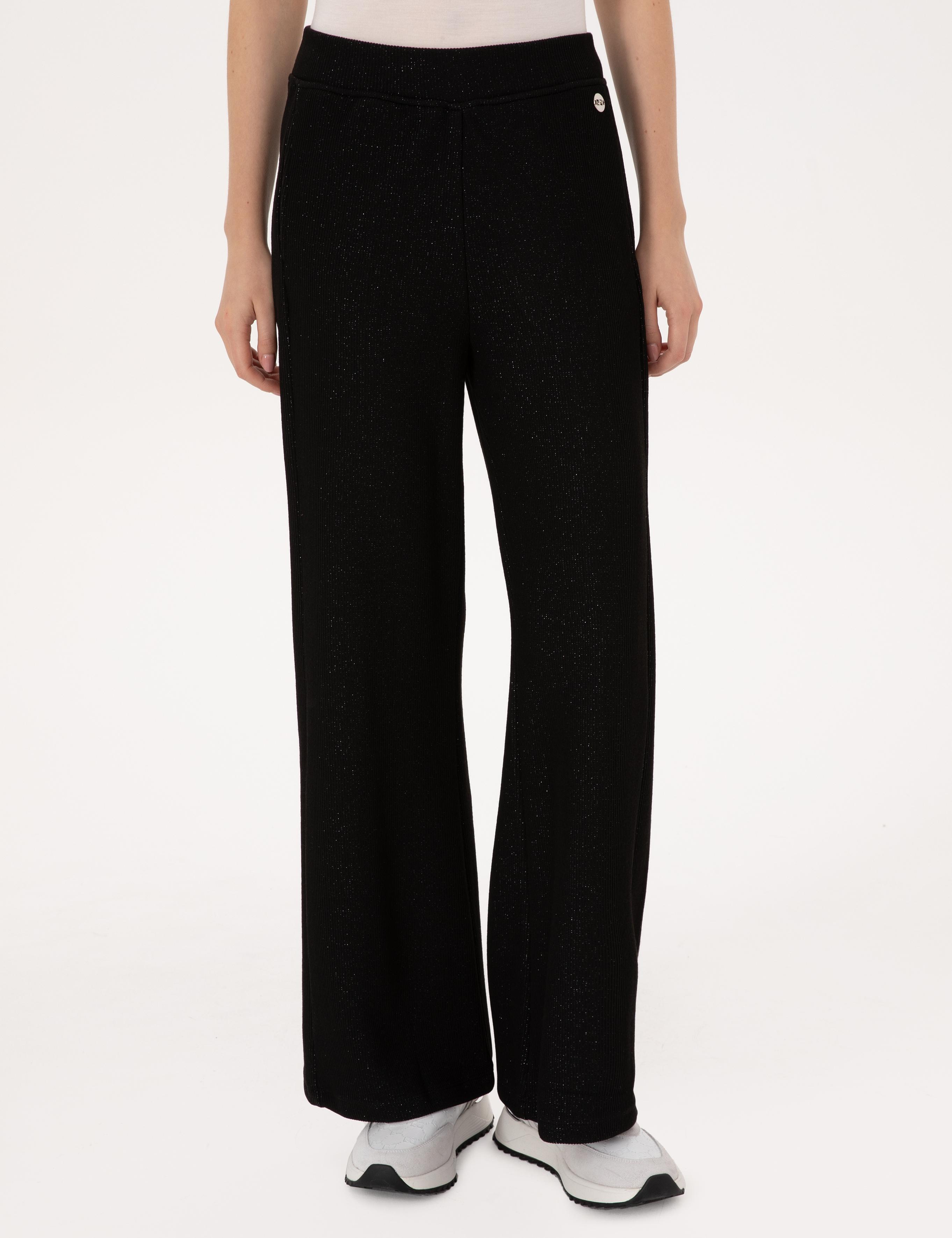 Siyah Flare Fit Eşofman Altı