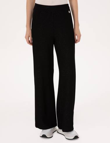 Siyah Flare Fit Eşofman Altı