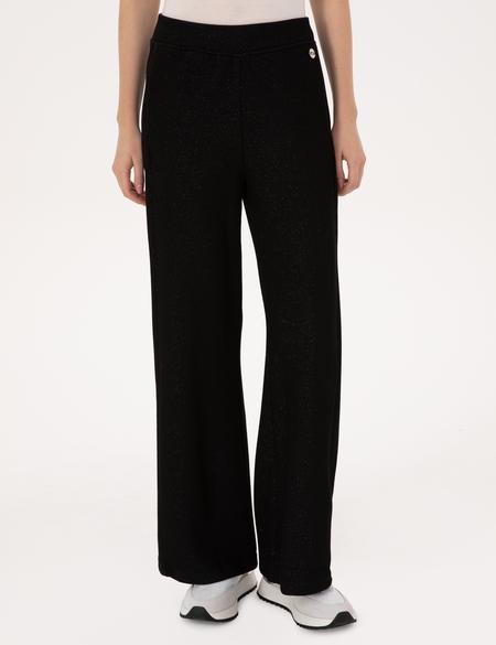 Siyah Flare Fit Eşofman Altı - 50309262004