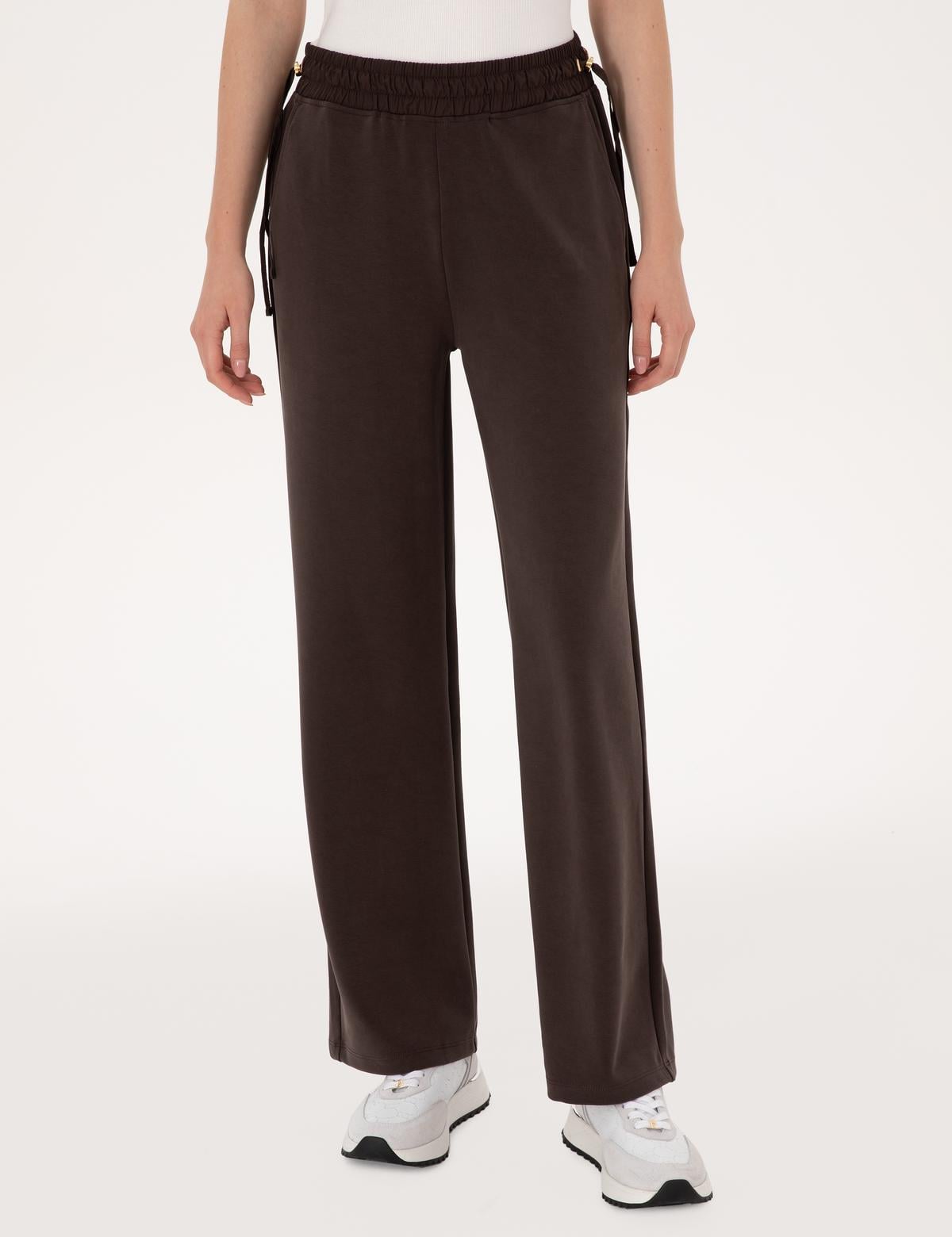 Kahverengi Loose Fit Eşofman Altı - 50315304013