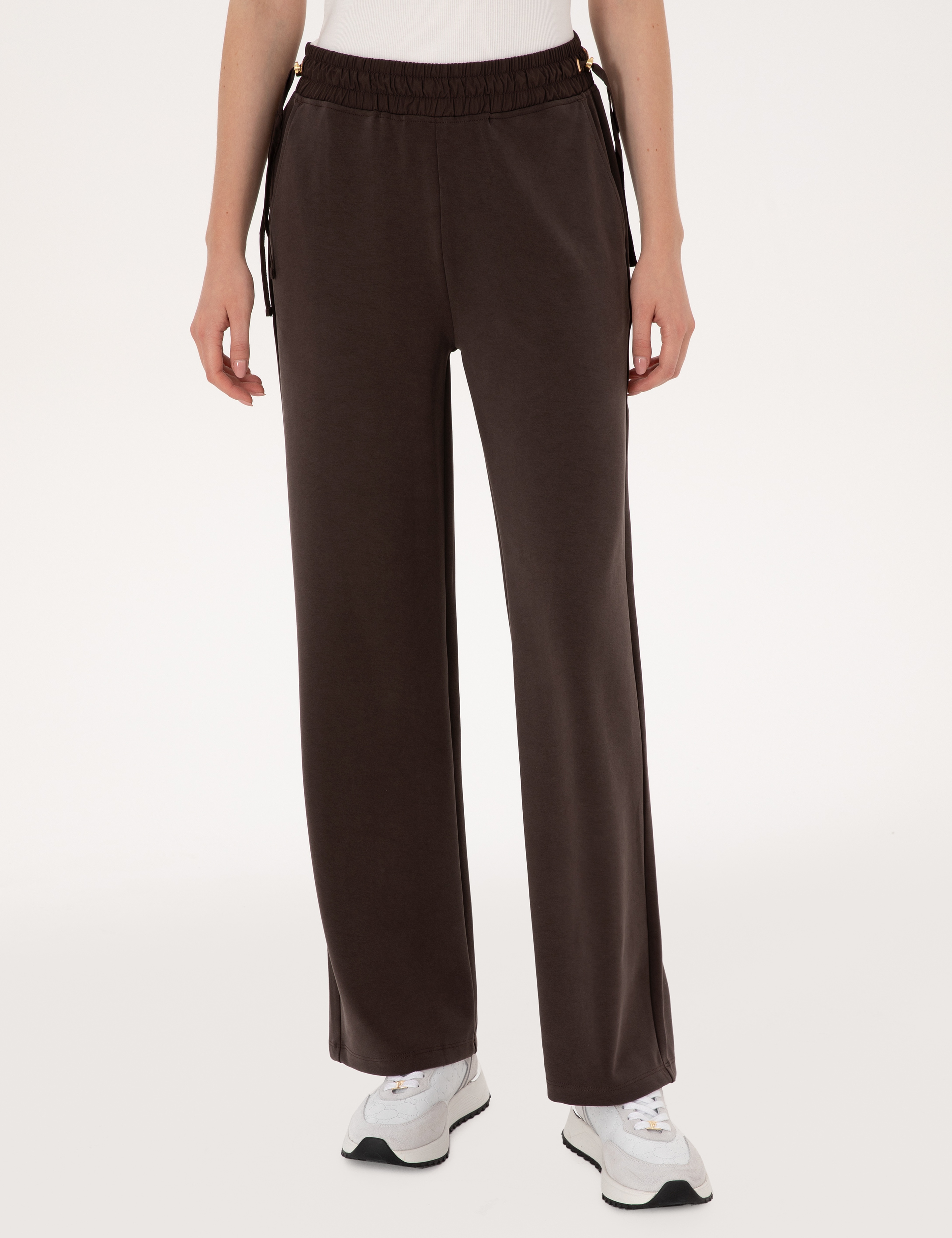 Kahverengi Loose Fit Eşofman Altı - Image 2
