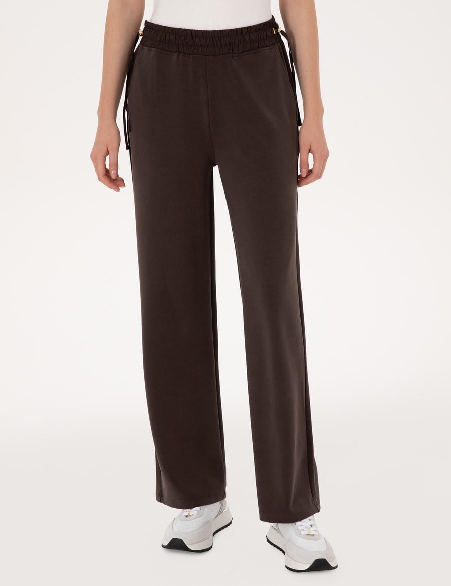 Kahverengi Loose Fit Eşofman Altı