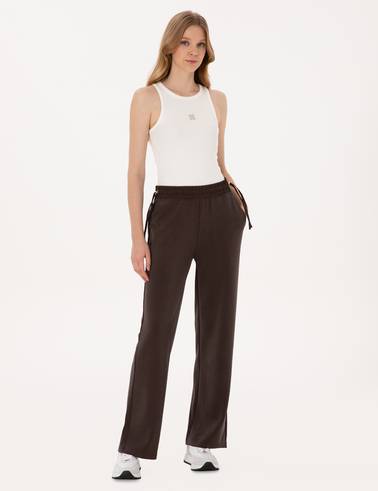 Kahverengi Loose Fit Eşofman Altı