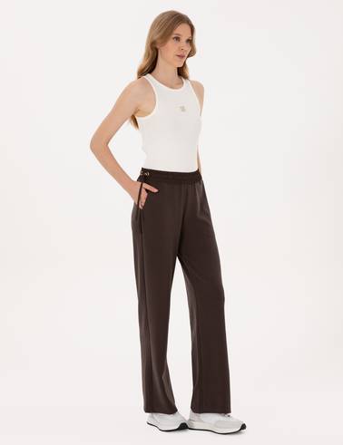 Kahverengi Loose Fit Eşofman Altı
