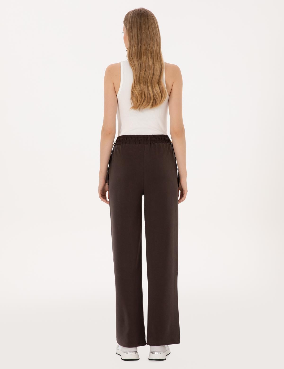 Kahverengi Loose Fit Eşofman Altı - 50315304013