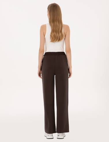 Kahverengi Loose Fit Eşofman Altı