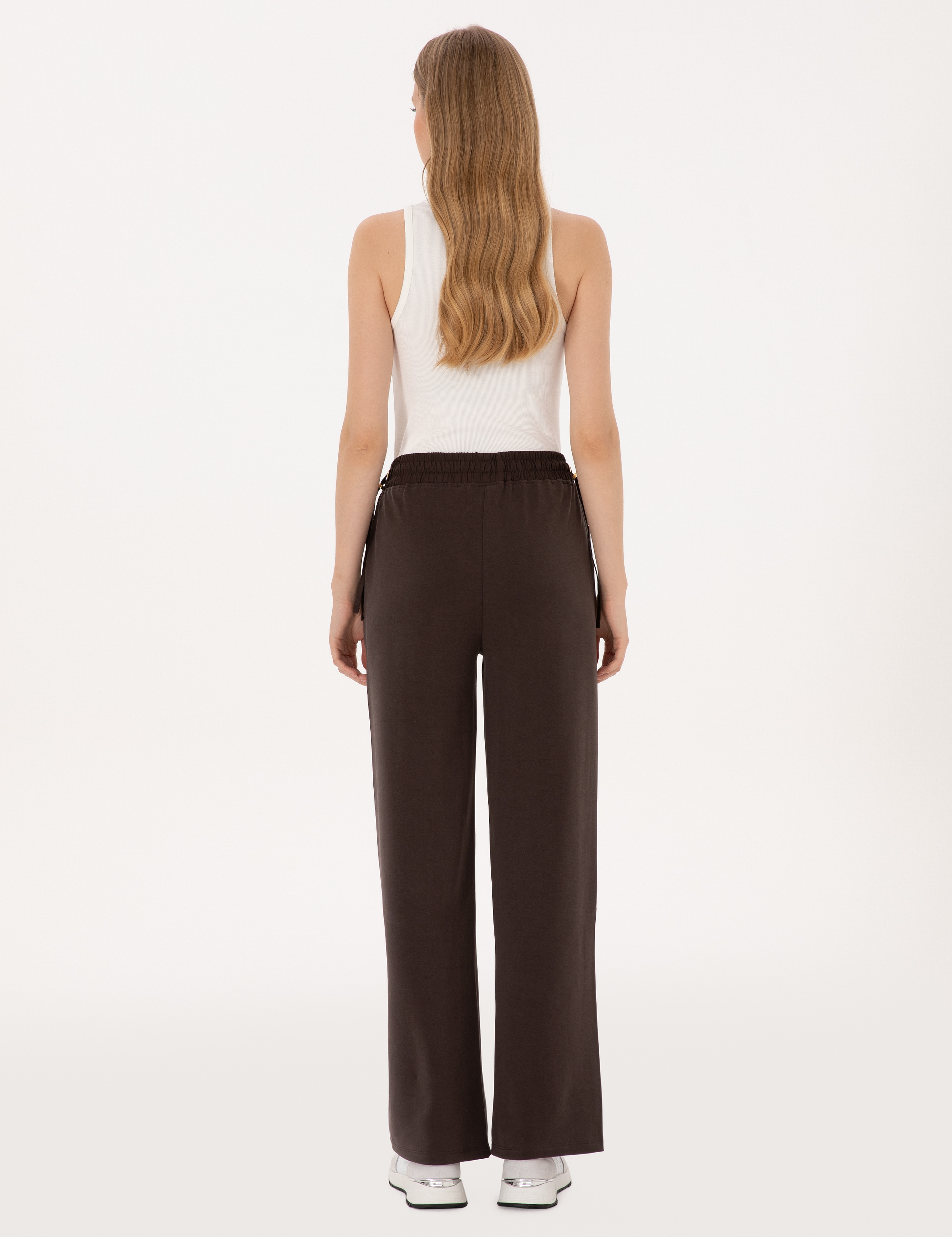 Kahverengi Loose Fit Eşofman Altı - Image 4