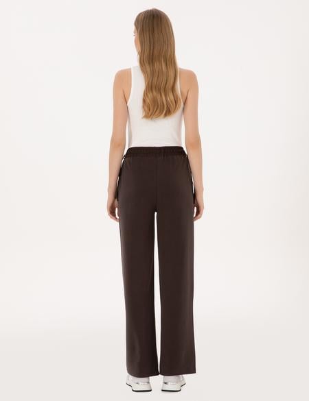 Kahverengi Loose Fit Eşofman Altı - 50315304013