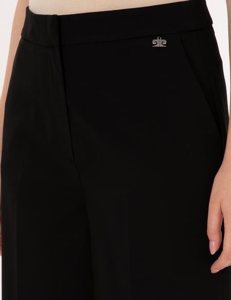 Siyah Palazzo Kumaş Pantolon - 50319006012