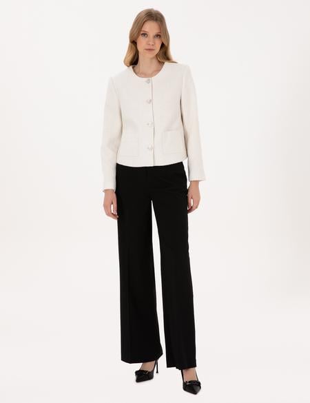 Siyah Palazzo Kumaş Pantolon - 50319006012