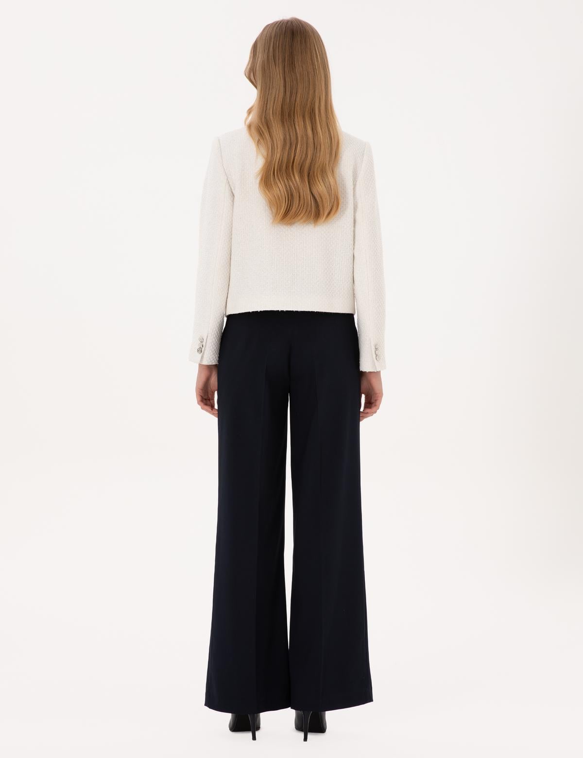 Lacivert Palazzo Kumaş Pantolon - 50319006001