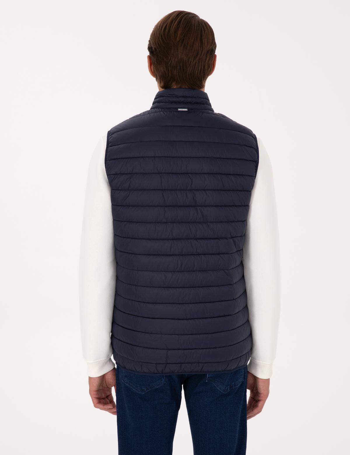 Lacivert Kapitone Yelek - 50313897003