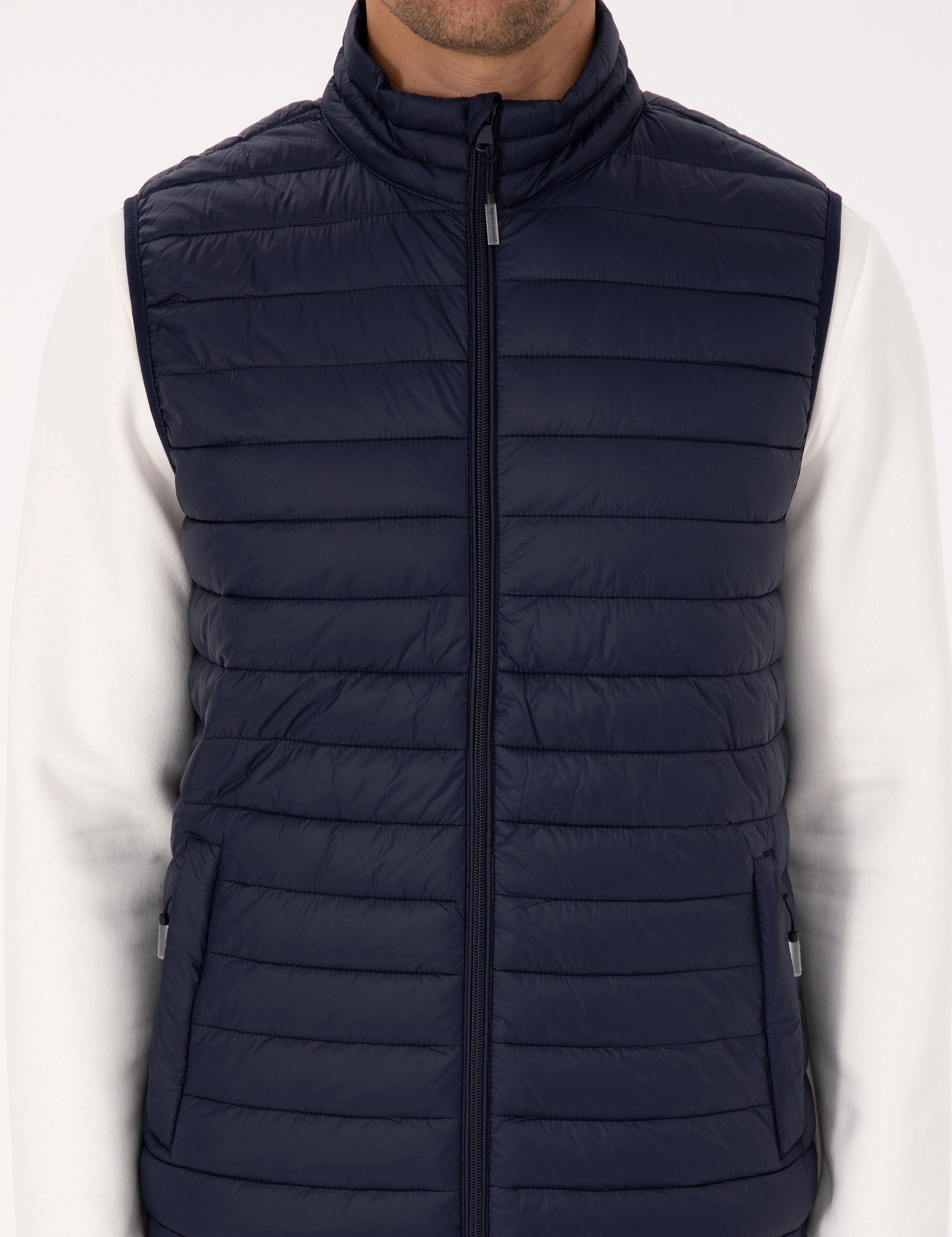 Lacivert Kapitone Yelek