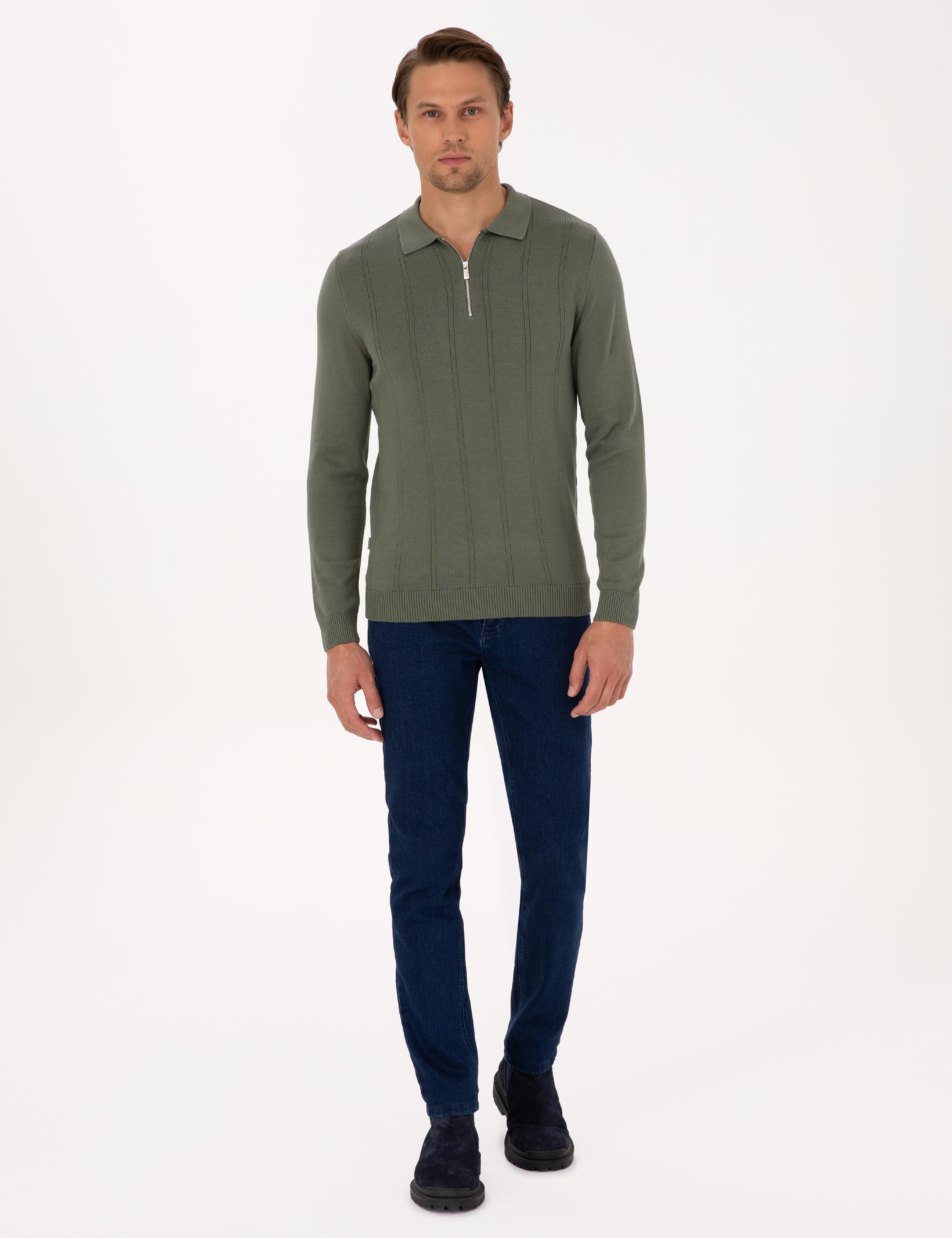 Petrol Slim Fit Jean Pantolon