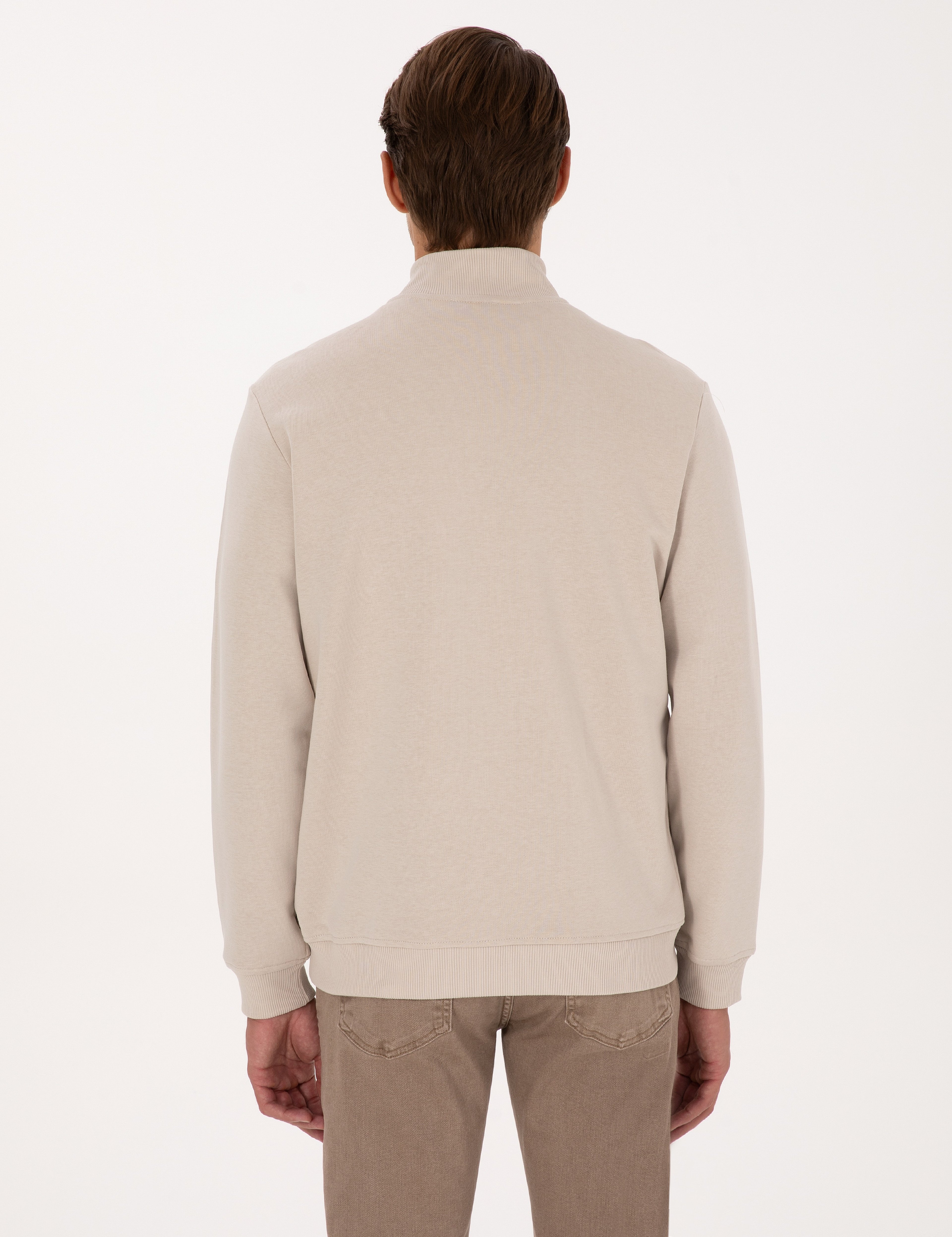 Bej Regular Fit Sweatshirt - Image 5