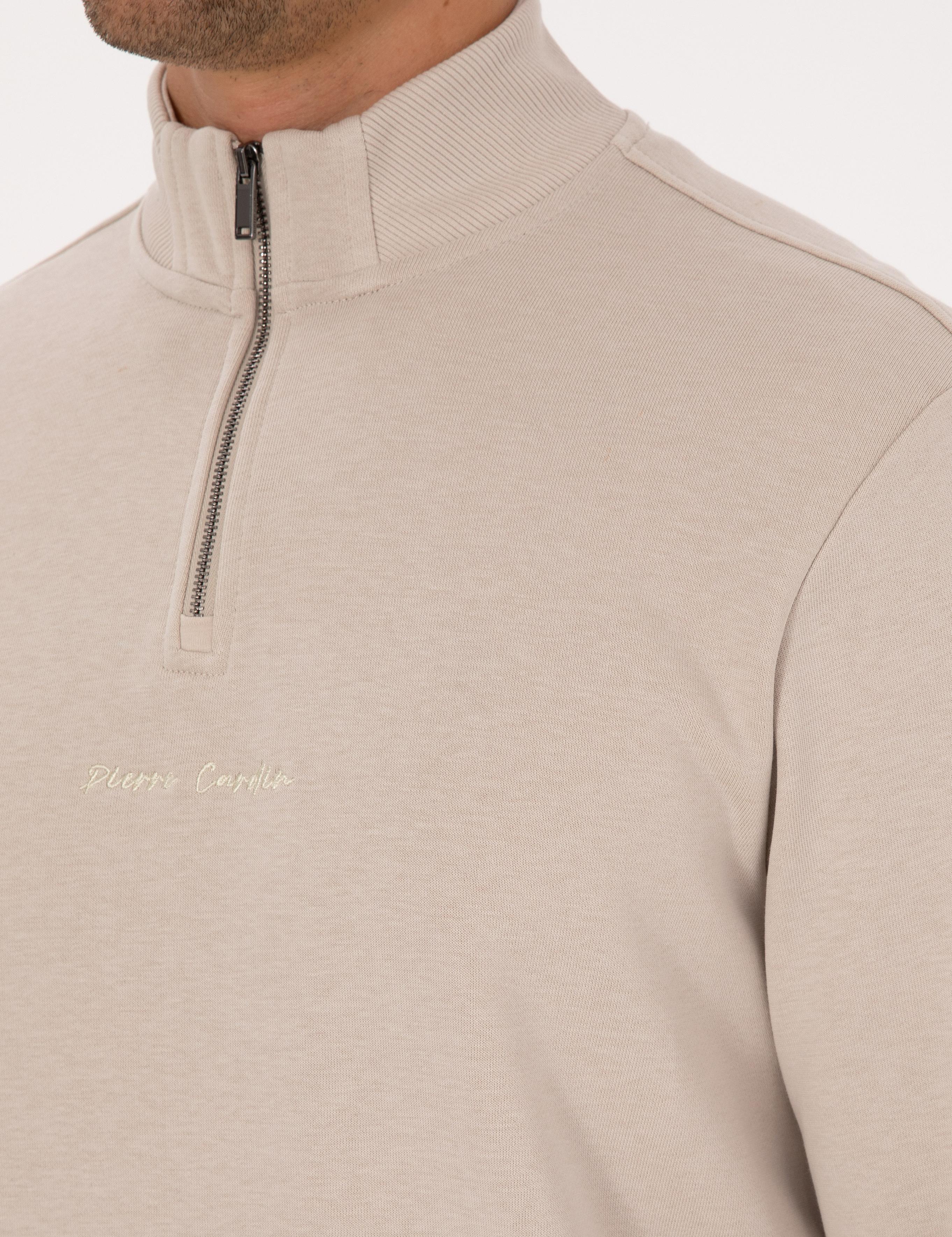 Bej Regular Fit Sweatshirt