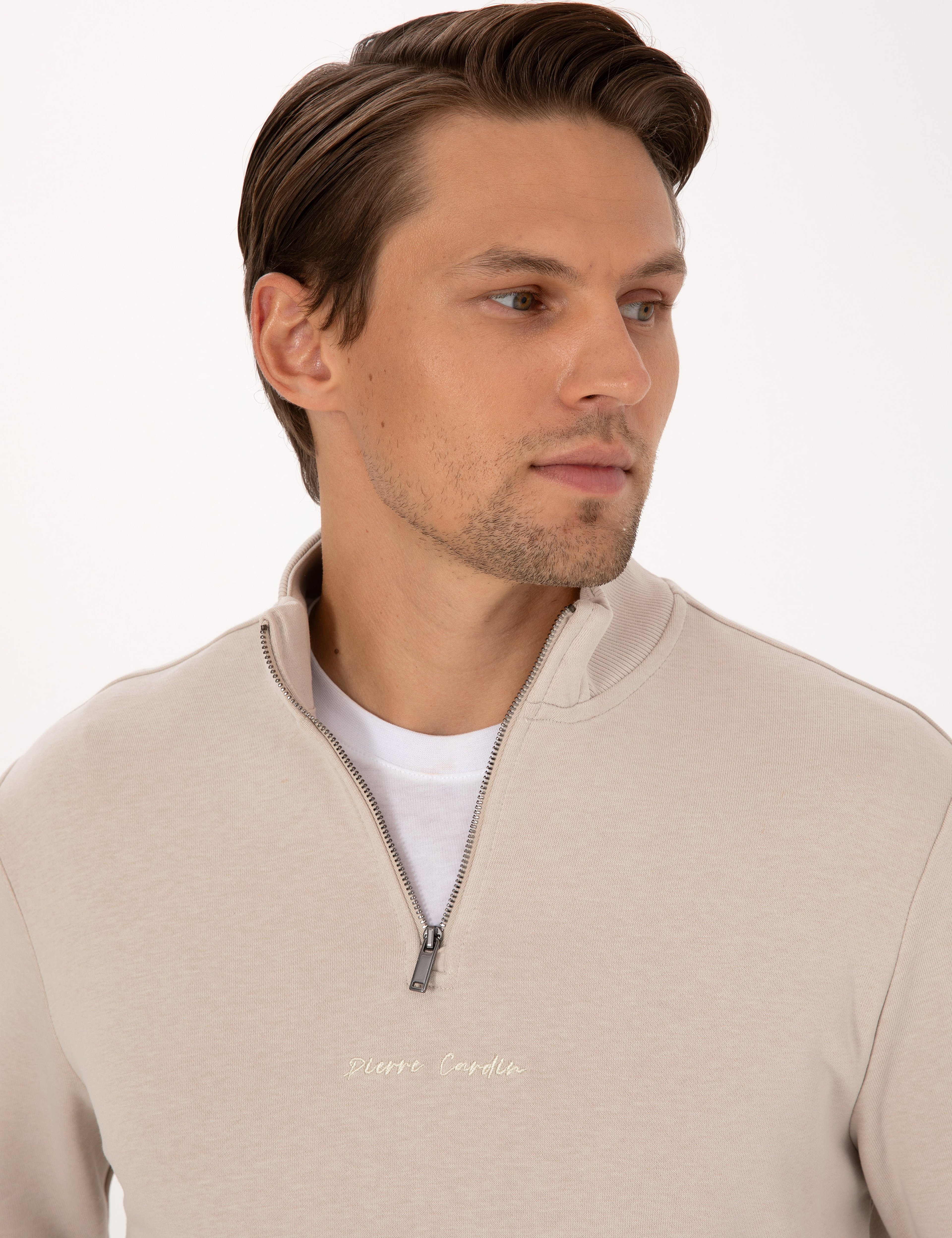Bej Regular Fit Sweatshirt - Image 2