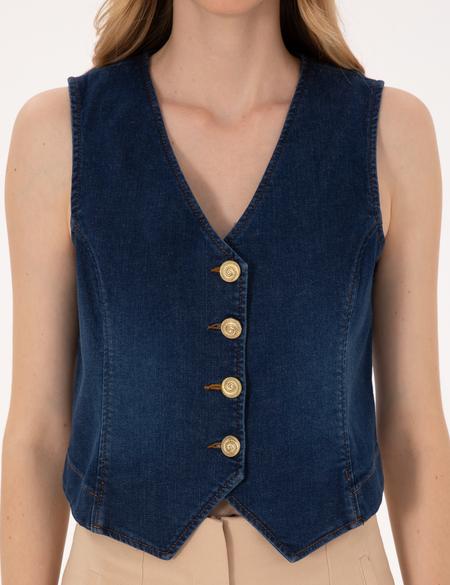 Saks Slim Fit Jean Ceket - 50310552013