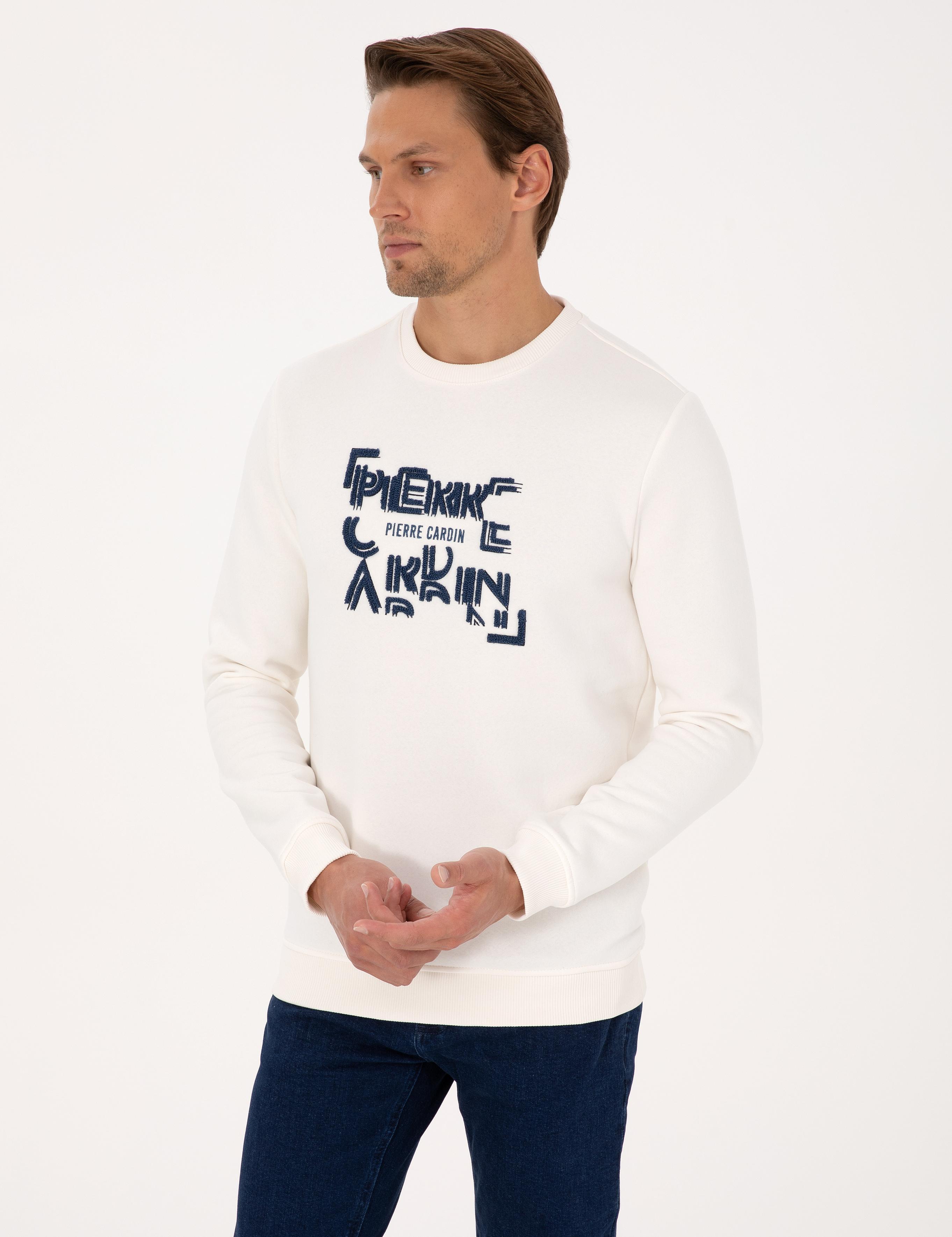Ekru Regular Fit Sweatshirt