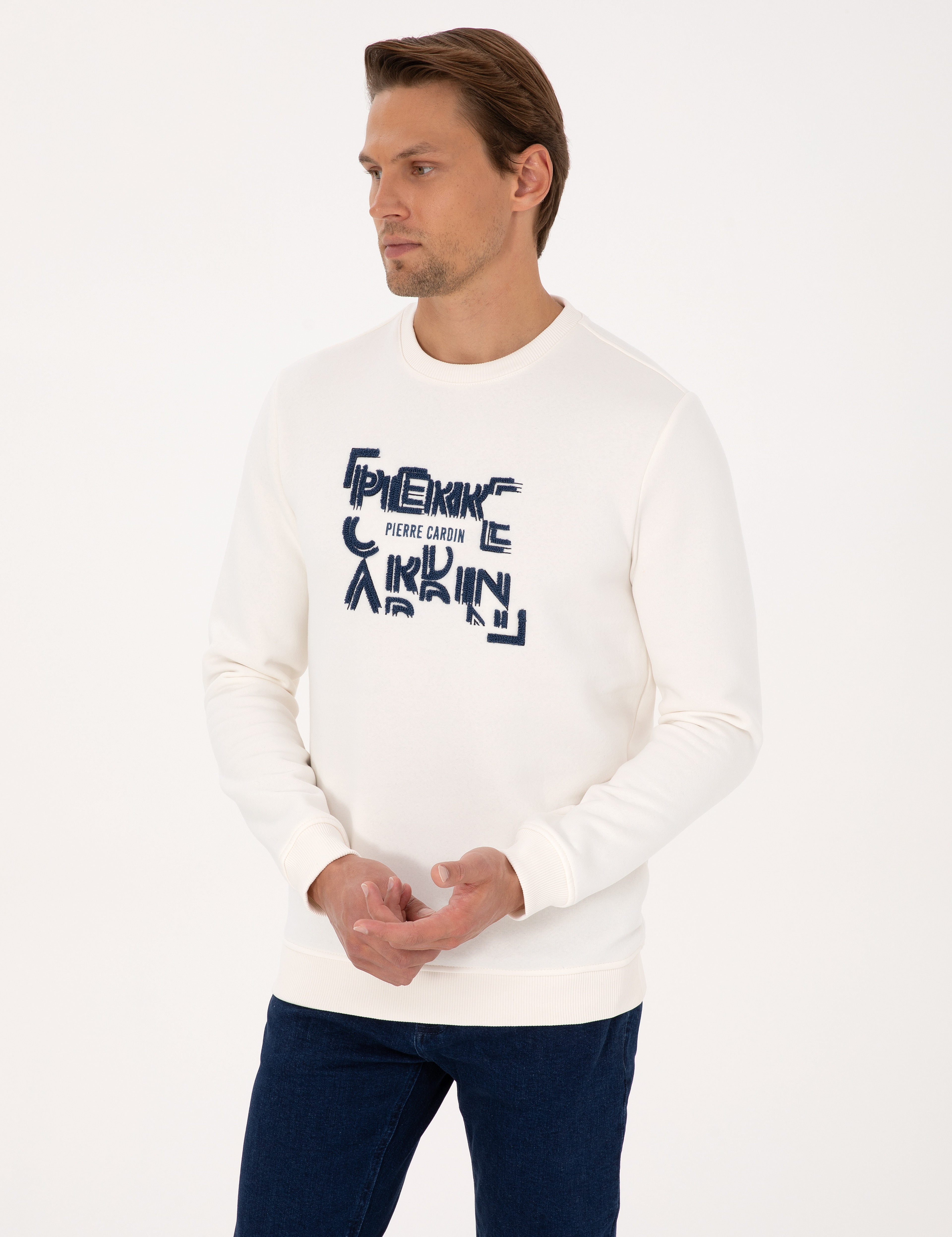 Ekru Regular Fit Sweatshirt - Image 3
