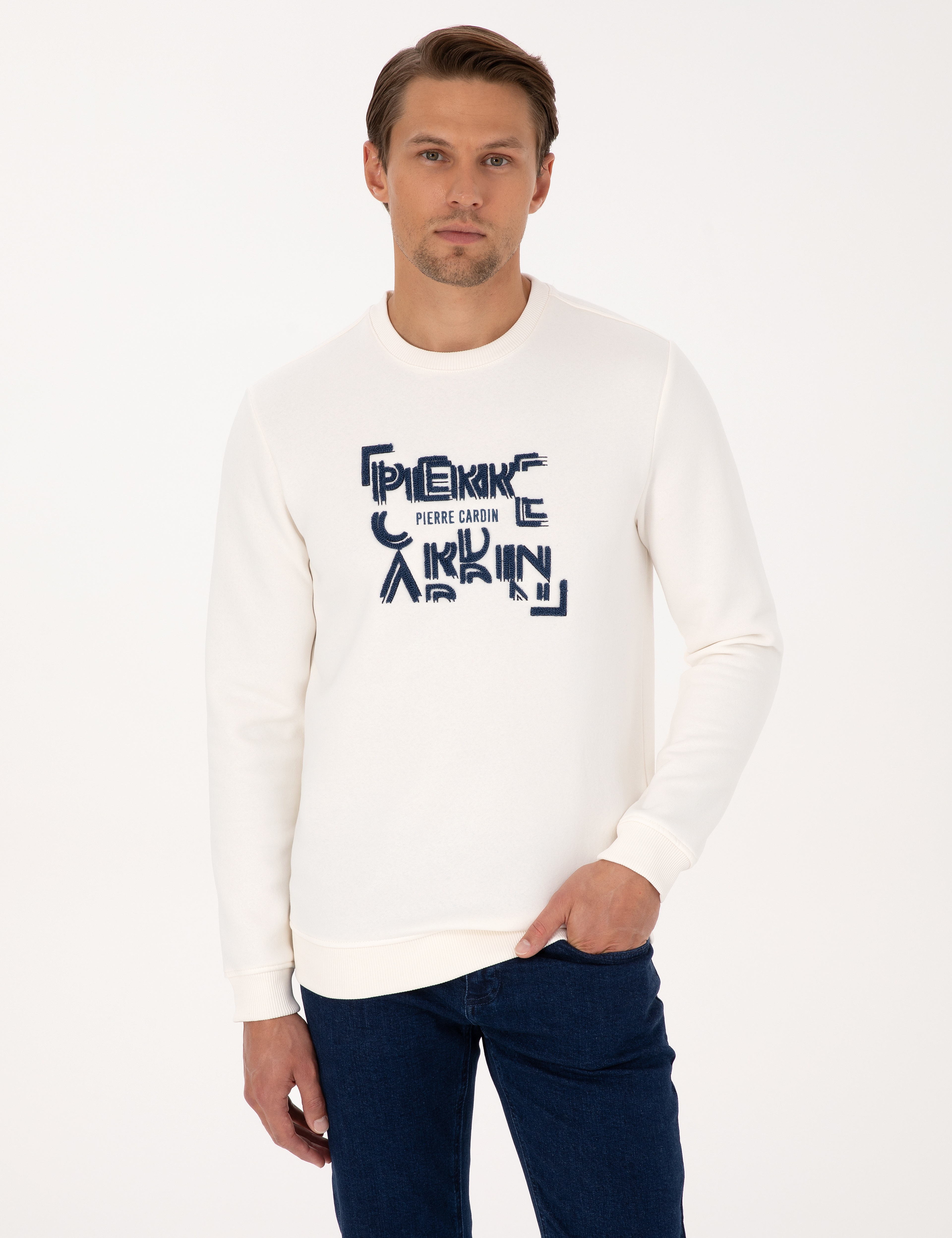 Ekru Regular Fit Sweatshirt - Image 1