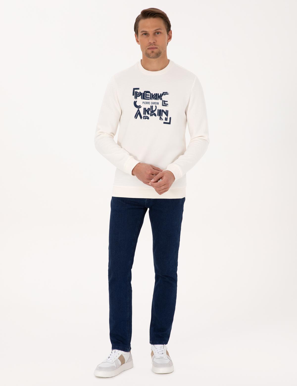 Ekru Regular Fit Sweatshirt - 50313914037