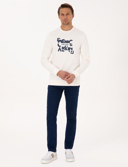 Ekru Regular Fit Sweatshirt - 50313914037