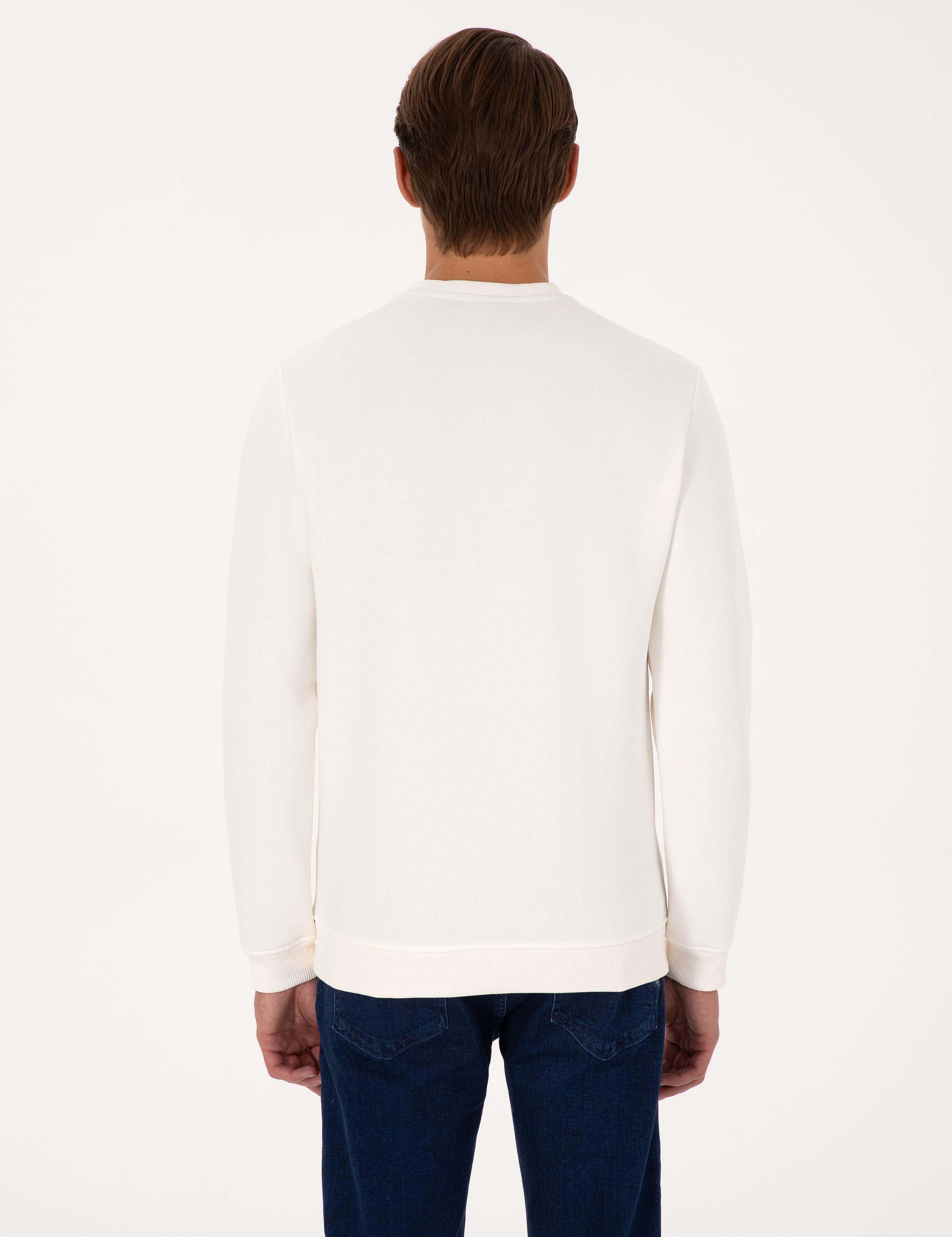 Ekru Regular Fit Sweatshirt
