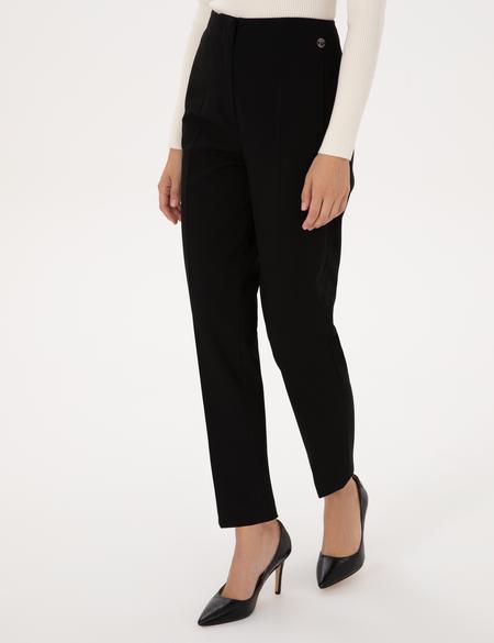Siyah Carrot Fit Kumaş Pantolon - 50318977004
