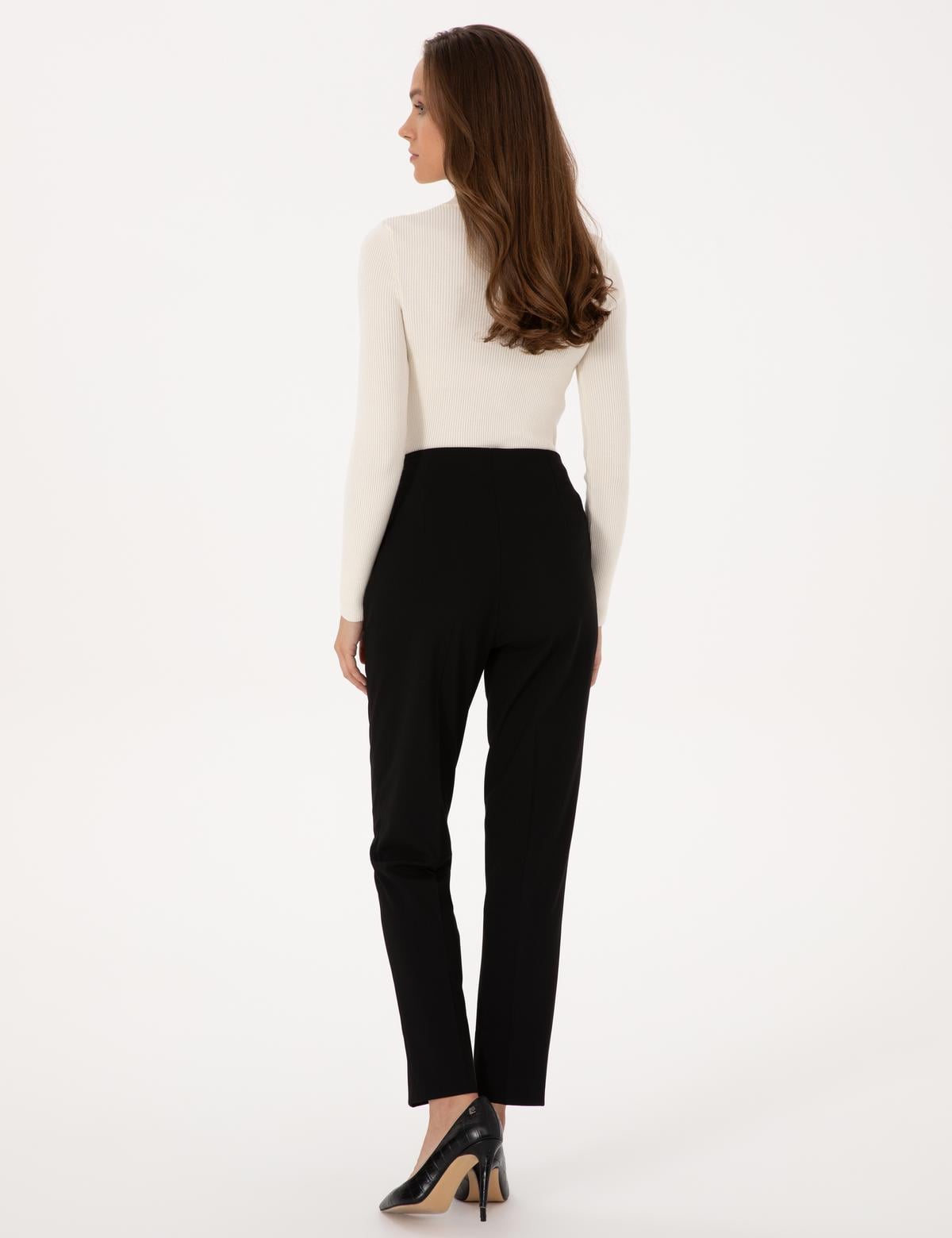 Siyah Carrot Fit Kumaş Pantolon - 50318977004