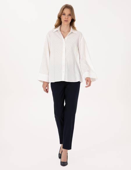 Lacivert Carrot Fit Kumaş Pantolon - 50318977025