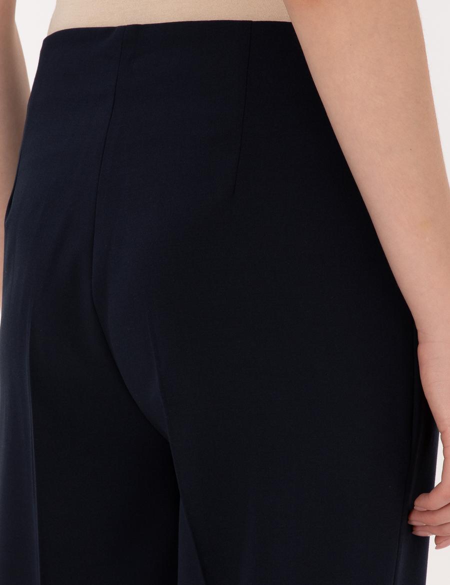 Lacivert Carrot Fit Kumaş Pantolon