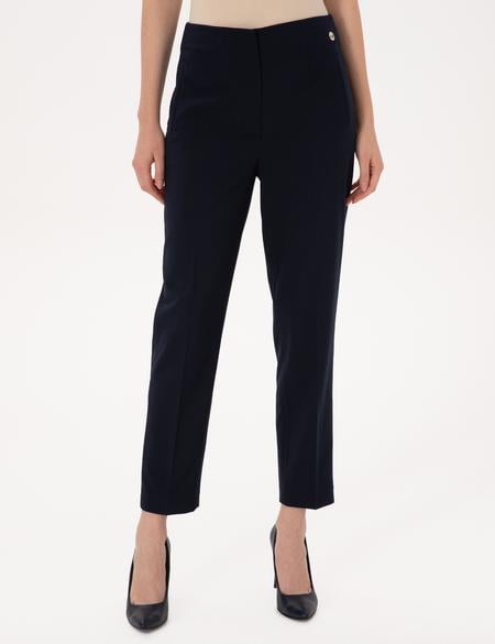 Lacivert Carrot Fit Kumaş Pantolon - 50318977025