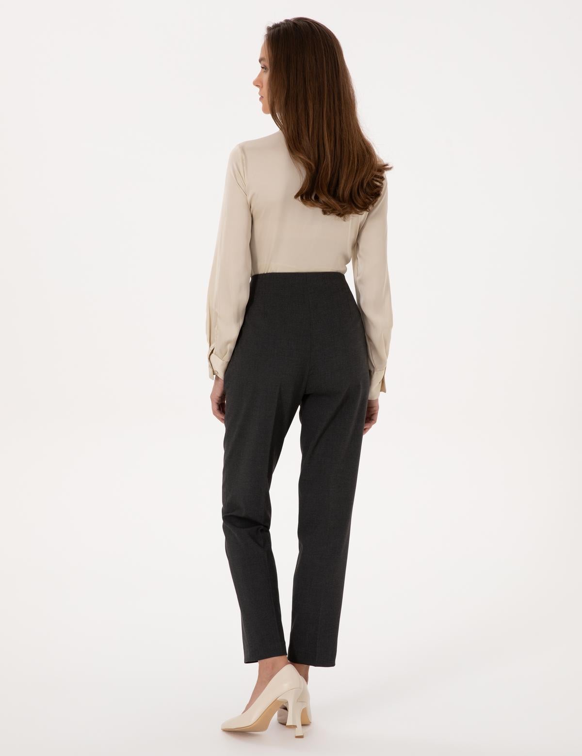 Antrasit Carrot Fit Kumaş Pantolon - 50318977033