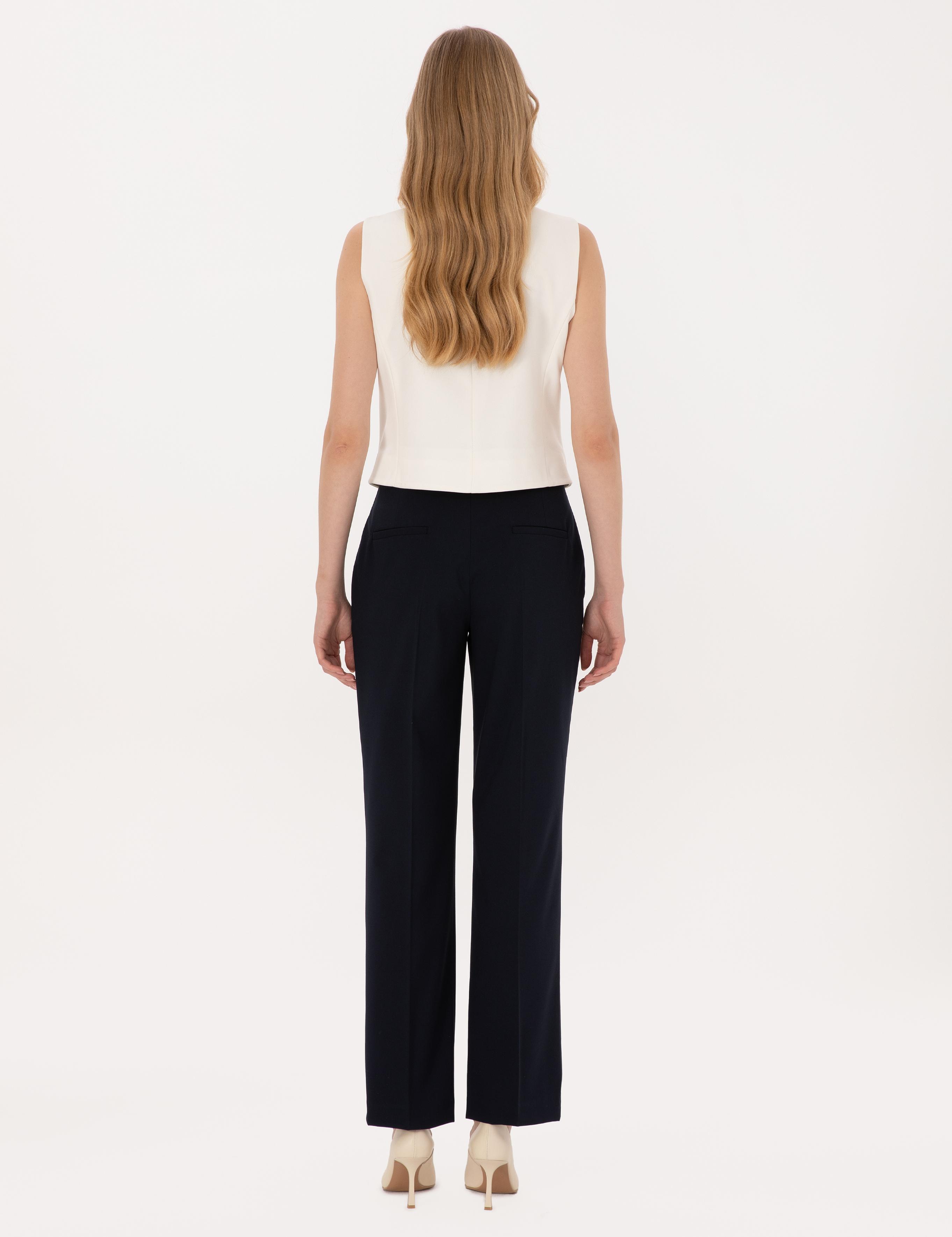 Lacivert Straight Fit Kumaş Pantolon