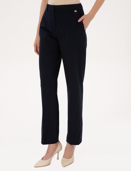 Lacivert Straight Fit Kumaş Pantolon - 50319434017