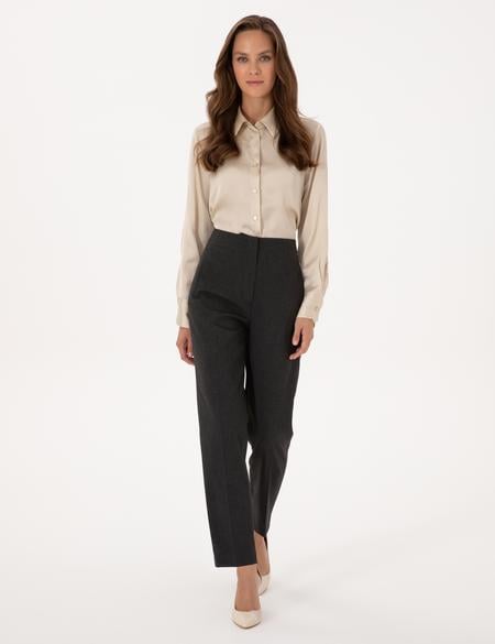 Antrasit Carrot Fit Kumaş Pantolon - 50318977033