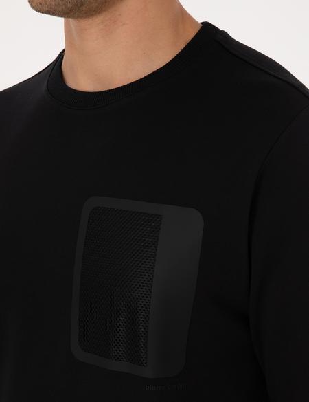 Siyah Regular Fit Bisiklet Yaka Sweatshirt - 50317658004