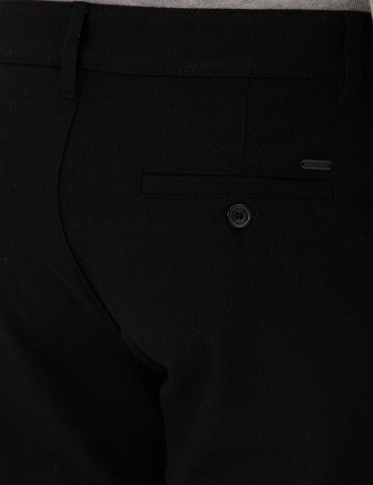 Siyah Slim Fit Kanvas Pantolon - 50310911035