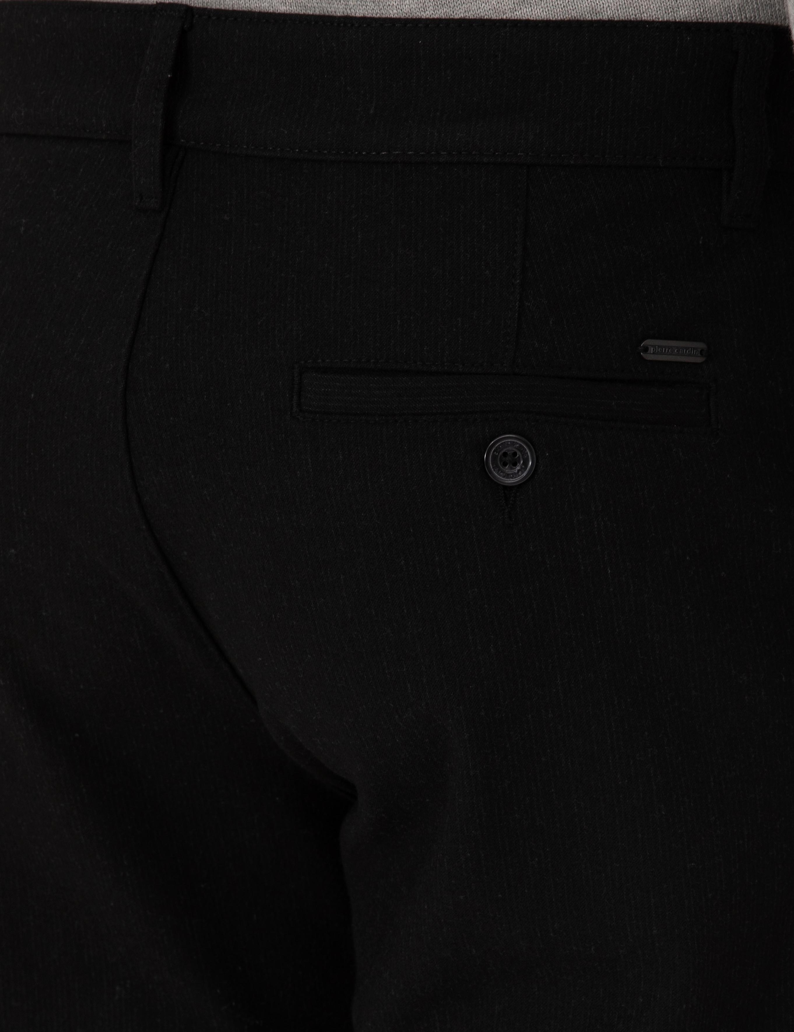 Siyah Slim Fit Kanvas Pantolon