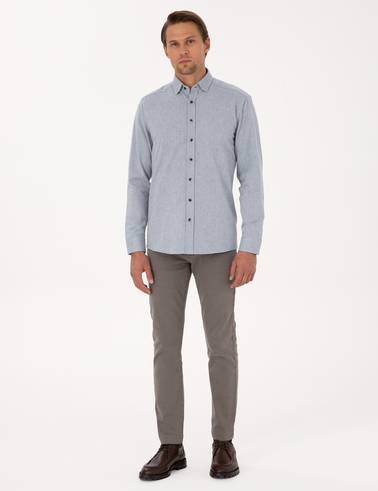 Mavi Regular Fit Uzun Kollu Gömlek