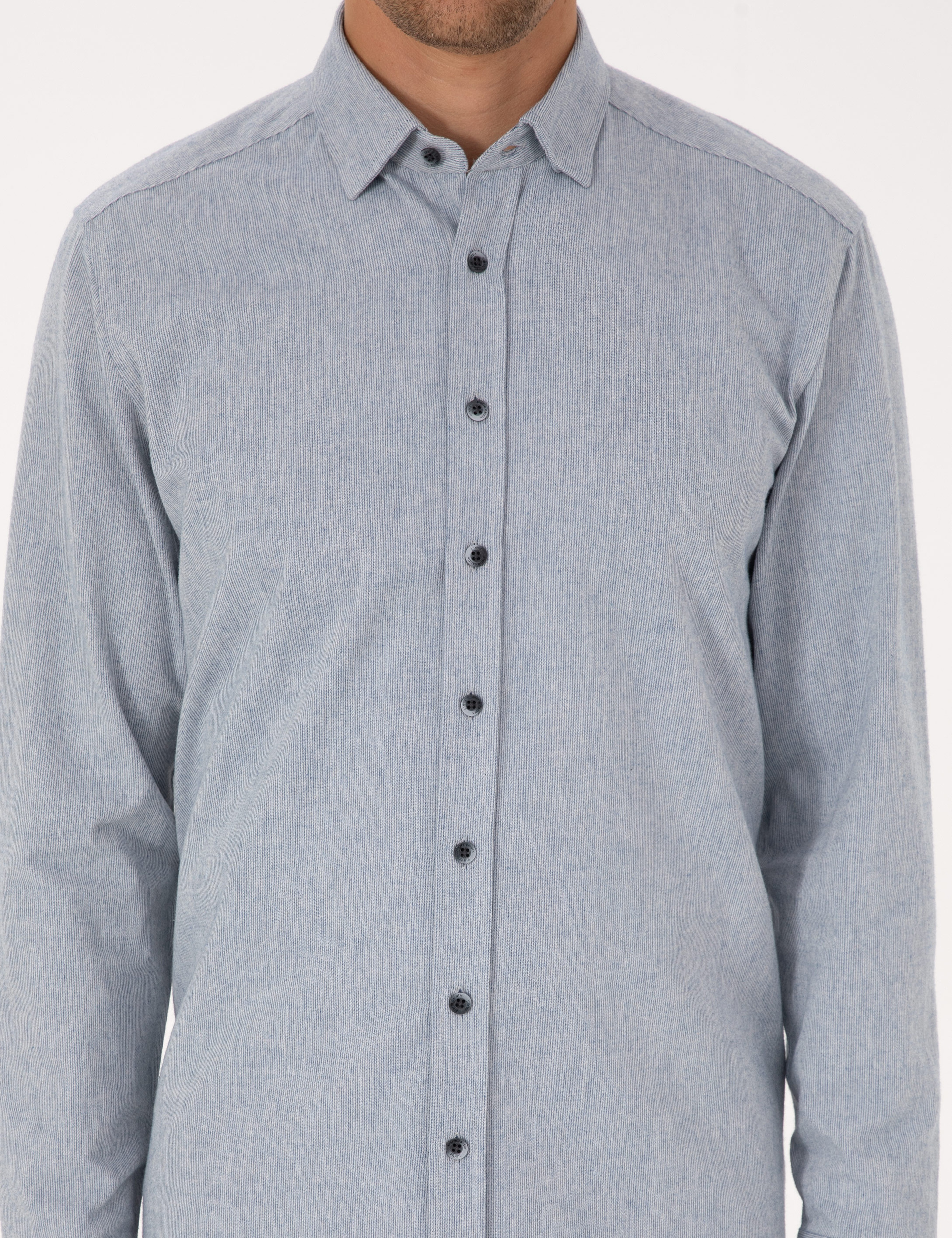 Mavi Regular Fit Uzun Kollu Gömlek - Image 6