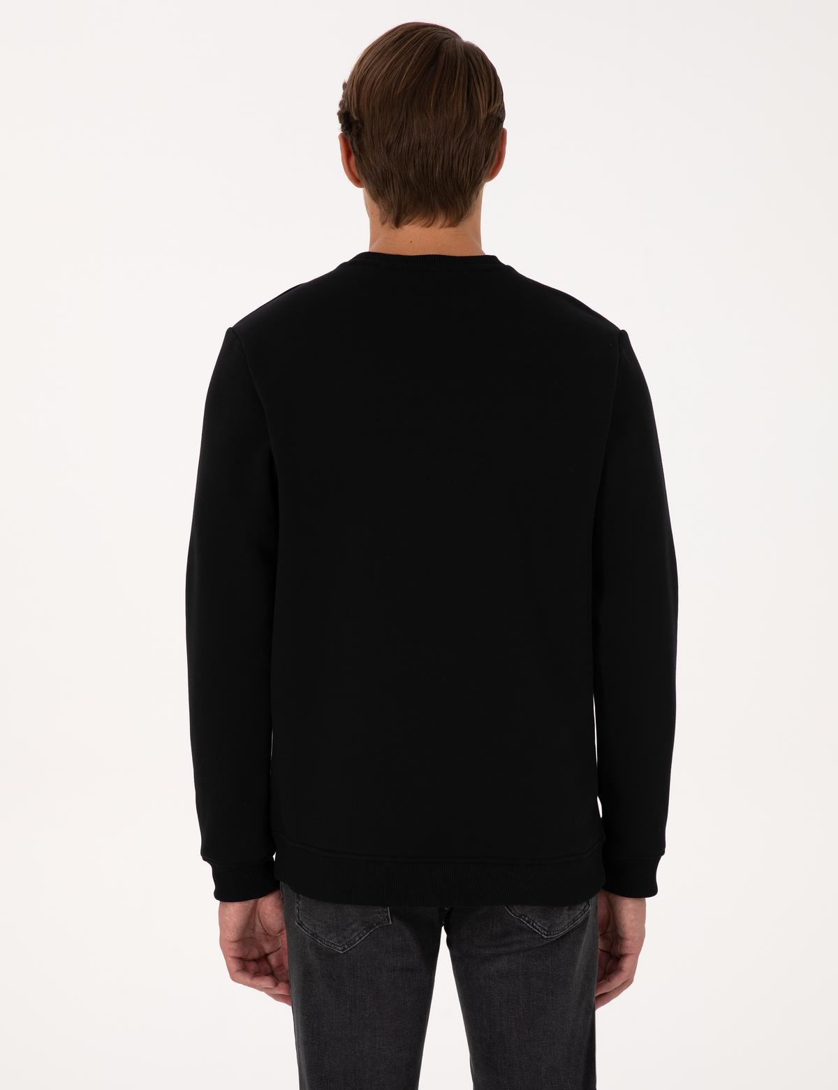Siyah Regular Fit Sweatshirt - 50313914013