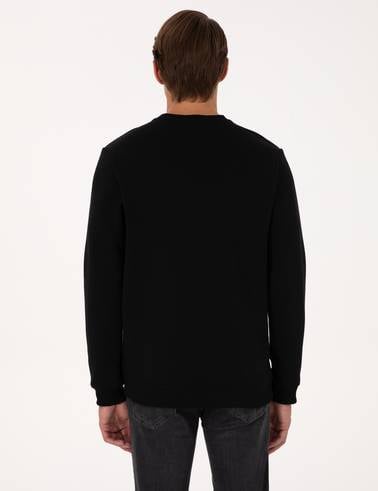 Siyah Regular Fit Sweatshirt