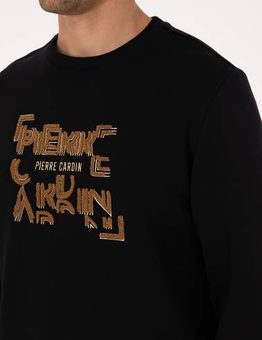 Siyah Regular Fit Sweatshirt