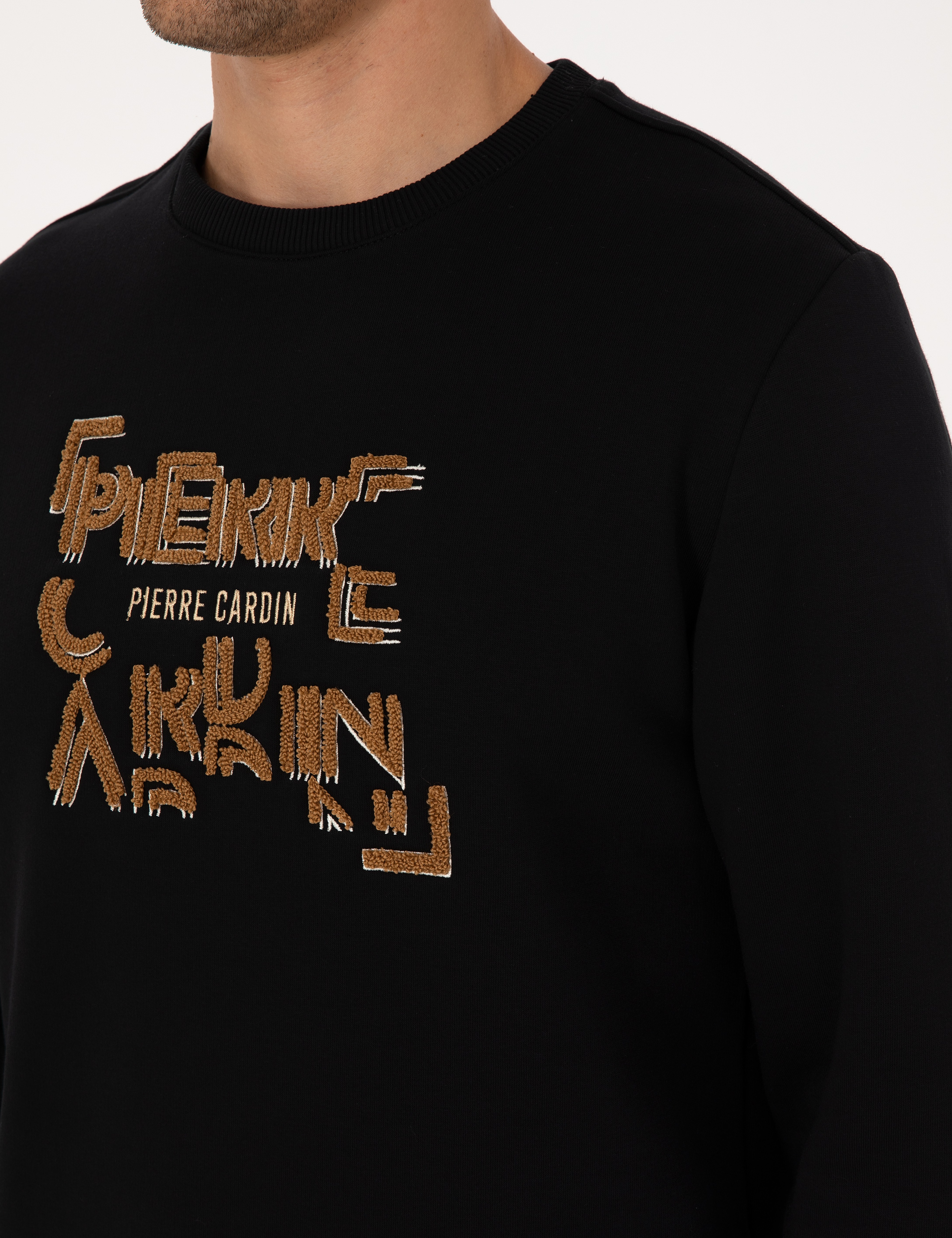 Siyah Regular Fit Sweatshirt - Image 7