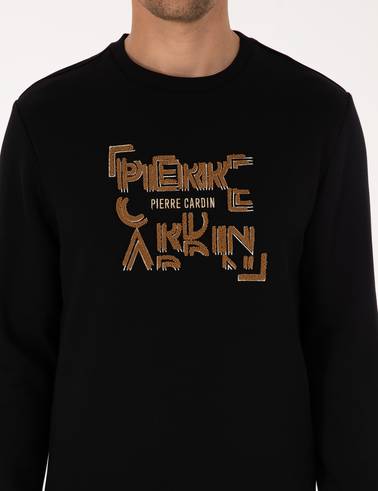 Siyah Regular Fit Sweatshirt