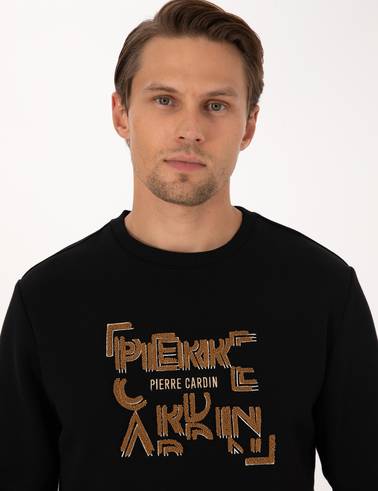 Siyah Regular Fit Sweatshirt