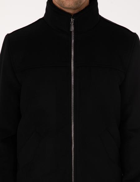 Siyah Kaşe Mont - 50312084024