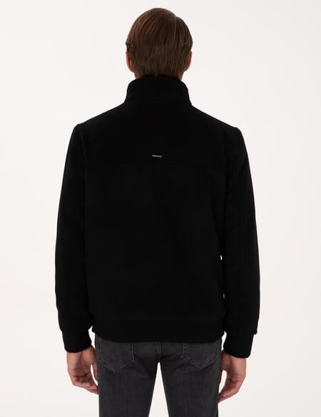 Siyah Kaşe Mont - 50312084024